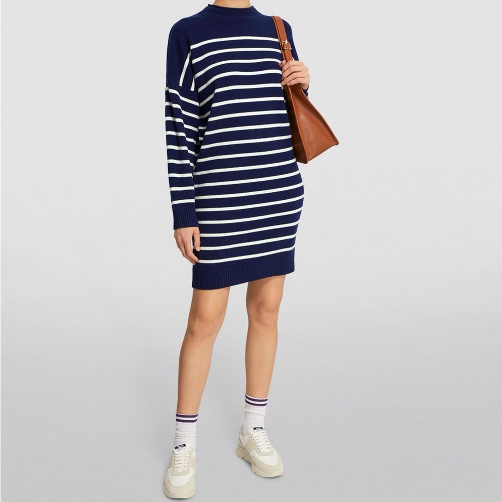 Polo Ralph Lauren - Striped Cashmere Sweater Dress - NWT - Size M.